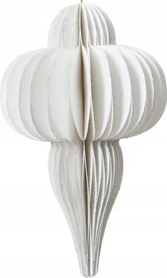 Produktbild von Elegante Papierdekoration Zwiebelform Wabenstruktur Weihnachten