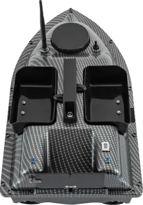 Produktbild von Futterboot zum Angeln - RC Köderboot - 600 m Reichweite - GPS - 3 Futterkammern - LED-Licht - ABS-Kunststoff - schwarz