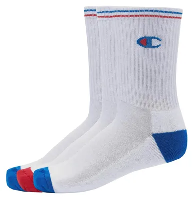 Immagine prodotto di Calzini unisex Champion, 3 paia - calzini a fascia, logo, strisce bianche EU 39-42