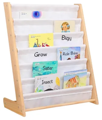 Produktbild von Kinderregal für Bücher aus Holz GINGER HOME, 6 Regalböden, Montessori, 64 × 30 × 79 cm
