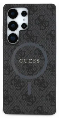 Produktbild von GUESS Tasche passend für SAMSUNG S25 Ultra GUHMS25LG4GFRK (Magnetische Polyurethan4G Ring Classic Logo) schwarz