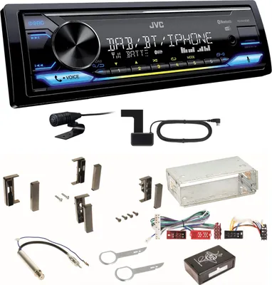 Produktbild von JVC KD-X472DBT Digitalradio Bluetooth USB MP3 FLAC Einbauset für Audi A3 8L