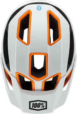 Produktbild von 100% Altec Fahrradhelm, grau/orange, S/M (55-59)