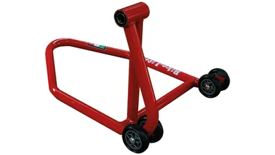 Produktbild von BIKE-LIFT Montageständer Hinterrad Einarmschwinge Aufnahme rechts rot - RS-16/R