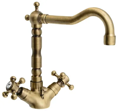 Produktbild von Sapho ANTEA Waschtischarmatur mit Retro-Einlauf, inkl. Ablaufgarnitur, Bronze