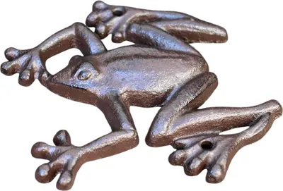Produktbild von Gartenfigur Frosch Wanddeko Gusseisen