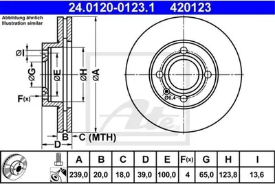 Immagine prodotto di ATE Disco freno Articolo: 24.0120-0123.1