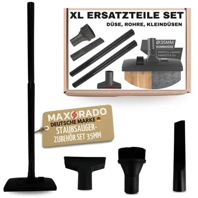 Obrázok produktu pre Sada náhradných dielov s 6-dielnou tryskou na hadicu, 35 mm, kompatibilná so značkami Siemens, Kärcher, Hilti, Eibenstock, Festool, Metabo, Panasonic, Samsung, Moulinex, Bosch; predlžovacia hadica z plastu