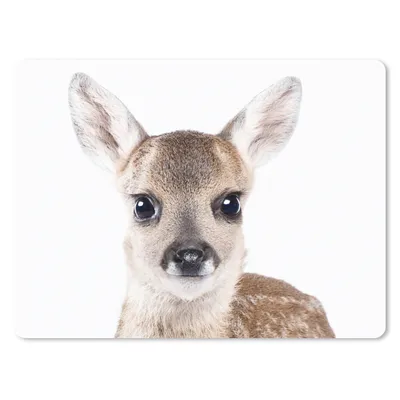 Produktbild von MuchoWow® Mauspad Mousepad Hirsche - Tiere - Braun - Natur 40x30 cm - Mousepads - Maus Mat - Pad - Mausunterlage - Anti Rutsch