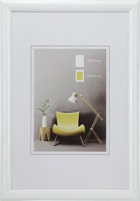 Produktbild von Studio Line Kunststoff Bilderrahmen Wanddeko Collage Poster Foto Rahmen - Farbe: Weiß | Format: 15x20