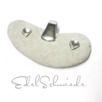 Produktbild von Edelschmiede925 Strandfund 925/- Silber Kieselstein + Kristalle