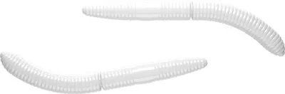 Produktbild von Libra Lures Fatty DWorm 65 Gummiwurm schwimmend White Knoblauch