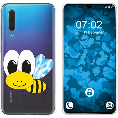 Produktbild von PhoneNatic Case kompatibel mit Huawei P30 Silikon-Hülle Cutiemals M1