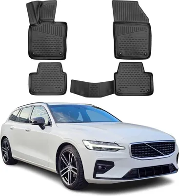Immagine prodotto di OMAC tappetini in gomma per Volvo V60 2018-2025 tappetini auto nero 4x