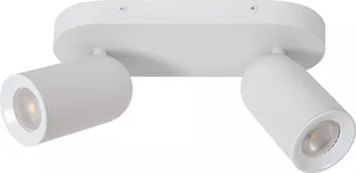 Immagine prodotto di Faretto da soffitto doppio bianco mobile 2xGU10 35W Punch Lucide