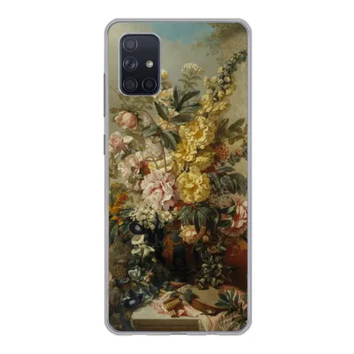 Produktbild von MuchoWow® Handyhülle Schutzhülle Hülle für Samsung Galaxy A71 Große Vase mit Blumen - Alte Meister - Malerei Silikon Softcase Handy Hülle - Kartenbesitzer