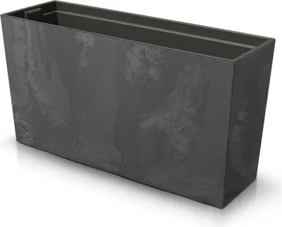 Obrázok produktu pre kvetináč truhlík 77cm URBI CASE BETON EFFECT M DUC800ME-S433 antracit plastový PROSPERPLAST