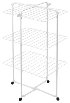 Produktbild von Brabantia 306303, Wäscheständer, Stahl, Weiß, 23 m, 3 Regale, 760 mm