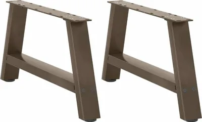 Produktbild von Couchtischbeine A-Form 2 Stk. 60x(30-31) cm Stahl