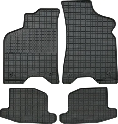 Produktbild von für VW Lupo ab 1998-2005 Passform Fußmatten PETEX Gummimatten 4-teilig schwarz Allwettermatten Gummifußmatten