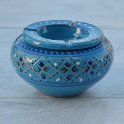 Zdjęcie produktu dla Popielniczka dymna Marrakech Blue - model średni
