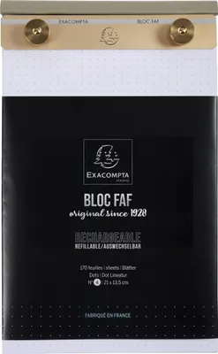 Produktbild von Exacompta Block FAF 21x13,5cm, Nr. 4 Dots - 12124E