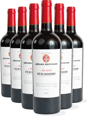 Produktbild von Gérard Bertrand Rotwein Héritage "An 1130" Rot IGP Cité de Carcassonne 2022 Lot 6 Flaschen 75cl
