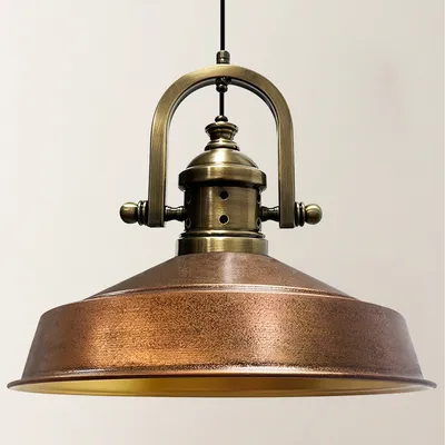 Produktbild von Pendelleuchte Industrial Asletl-Marine Vintage 40 cm - Kupfer