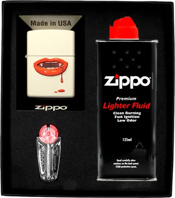 Produktbild von Feuerzeug-Set ZIPPO  VAMPIRE LIPS Geschenk No1