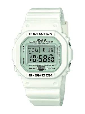 Obrázek produktu pro Casio G-Shock DW-5600MW-7ER Digitální hodinky z bílé pryskyřice Nárazuvzdorné IllumiOutdoorr