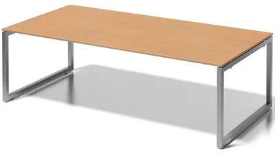 Zdjęcie produktu dla Cito – biurko kierownicze/stół konferencyjny | stała wysokość, podstawa w kształcie litery O, szerokość 2400 mm, głębokość 1200 mm