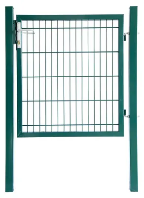 Produktbild von HOME DELUXE - Gartentor PORTARIUS - Farbe: Grün, Höhe 180 cm - inkl. Griff, Schloss und Schlüssel I Gartenpforte Einfahrtstor Hoftür