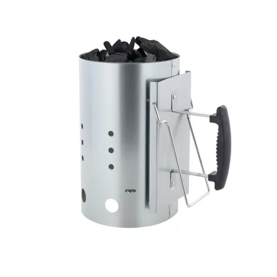 Produktbild von GLÜHZONE KS 200 - Anzündkamin für Grill - (2,5 kg Fassungsvermögen, Stabiler Griff mit Hitzeschild & Kipphilfe)