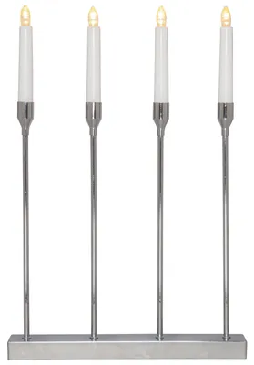 Produktbild von Star Trading 139-01, Leichte Dekorationsfigur, Chrom, IP20, 4 Glühbirne(n), E10, 0,48 W