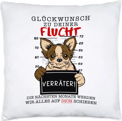 Produktbild von Glückwunsch Zu Deiner Flucht Verräter Kissen Job Chef Team Kündigung Kollegen Arbeit Mitarbeiter Kündigung