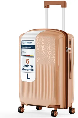Produktbild von 4FLY Hartschalen Reisekoffer L 65,5 cm (60L) mit TSA Schloss, 4 Doppelrollen und Teleskopgriff