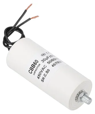 CBB60 Kondensator 30µF 450V Motorlaufkondensator M8x15mm