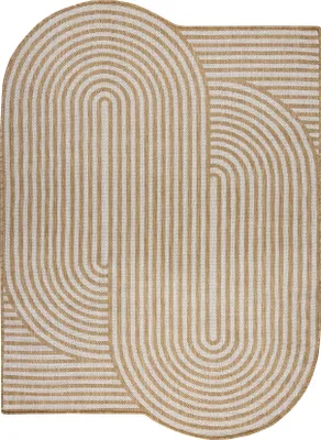 Produktbild von ORGANIC 2131 Sisalteppich Geometrisch Ecru / natur – moderne unregelmäßige Form beige 240x330 cm