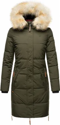 Produktbild von Navahoo Premium Damen Winter Jacke Steppjacke Mantel Parka warme Kapuze Halina Olive Gr. 44 - XXL