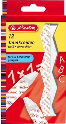 Immagine prodotto di herlitz 8648107 Kreide weiß 12 St.