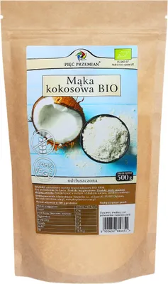 Zdjęcie produktu dla MĄKA KOKOSOWA BEZGLUTENOWA500 g - PIĘĆ PRZEMIAN