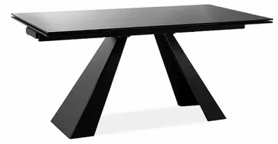 Obrázek produktu pro Jídelní stůl FURNLUX Salvadore, černá barva, rozměry: 160 x 76 x 90 cm. Hlavní barva: černá