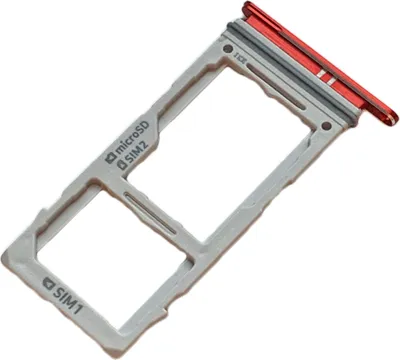 Produktbild von Simkartenhalter und SD Card Fach für Samsung Galaxy S10+ (G975F, G975F/DS), Original Ersatzteil, Rosafarben