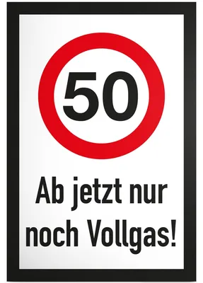 Produktbild von Dekorative Geburtstagskarte zum 50. Geburtstag