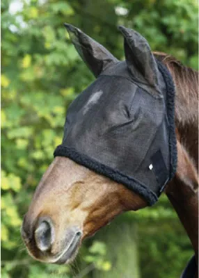 Produktbild von USG Fliegenhaube mit Ohrenschutz - schwarz - Pony