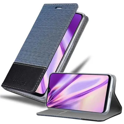 Immagine prodotto di Cadorabo Custodia per Samsung Galaxy A10e / A20e Custodia protettiva in blu Custodia per cellulare Custodia a libro Cover