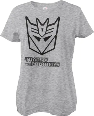 Produktbild von Decepticon Monotone Girly Tee - Large - HeatherGrey