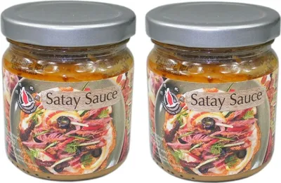 Produktbild von Doppelpack FLYING GOOSE Saté Sauce (2x 180g) | Satay | Sate Sauce