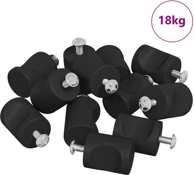Produktbild von Schrankknöpfe 968 pcs Schwarz Eisen