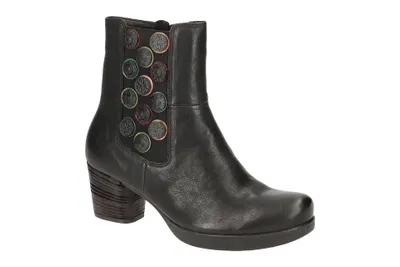Produktbild von Think DRAWI Damen Stiefeletten - bequeme Stiefelette schwarz Freizeit NEU